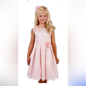 Jona‎ Michelle Girls Lace Sleeveless Dress Size 7